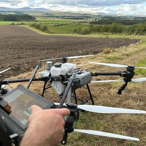 spraying agricultural drone