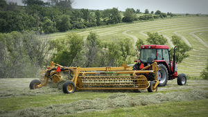 rotary rake / center delivery