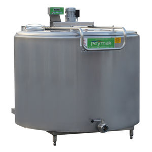 milk tank / vertical / stainless steel / with cooling system