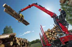 truck-mounted forestry crane