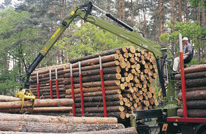 truck-mounted forestry crane 1