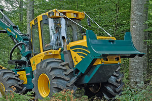 forestry skidder with grab