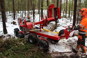 firewood processor with chainsaw