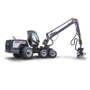 rubber-tired forestry harvester