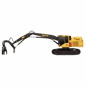 tracked forestry harvester / with crane