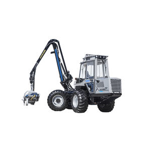 rubber-tired forestry harvester