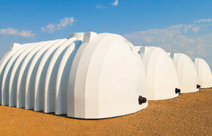 water tank / vertical / plastic / UV-resistant