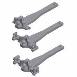 hitch arm with holes