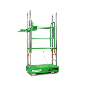 greenhouse harvest trolley / self-propelled / adjustable-height / electric