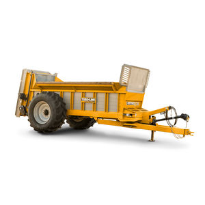 trailed manure spreader / verticals beaters / single-axle / tandem