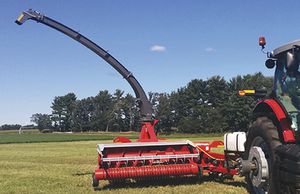 trailed forage harvester