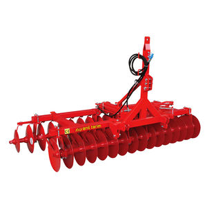trailed disc harrow / 2-section / offset