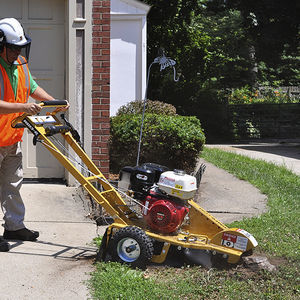 walk-behind stump grinder