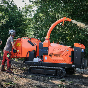 self-propelled wood chipper