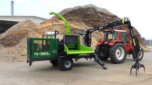 towed wood chipper