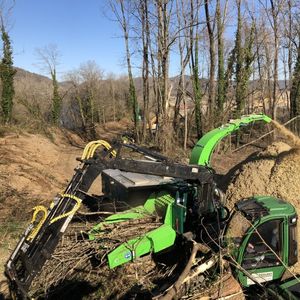 towed wood chipper