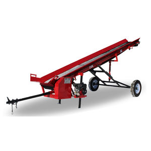 firewood conveyor / belt / mobile / inclined