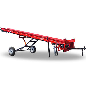 firewood conveyor / belt / mobile / inclined