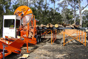 circular saw firewood processor