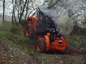 forestry skidder with grab