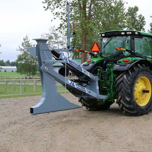 tractor-mounted drainage plow