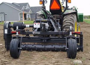 tractor-mounted soil aerator