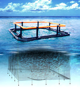 basin separation aquaculture net / anti-predator / nylon / for square cage