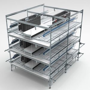 multi-tier layer rearing cage