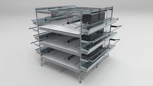 multi-tier layer rearing cage