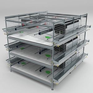 multi-tier layer rearing cage