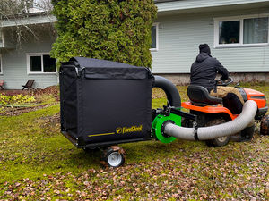 towed leaf vacuum