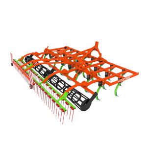 mounted field cultivator / with roller / 3-point hitch / folding