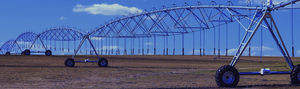hose-fed irrigation booms