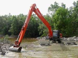 tracked excavator