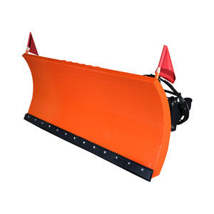 snow plough with rubber scraper