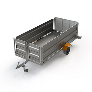 single-axle livestock trailer