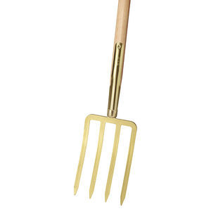 garden fork with wooden handle