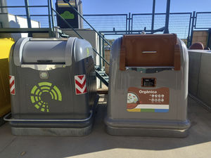 steel waste bin