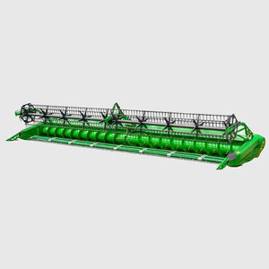 drum threshing combine harvester