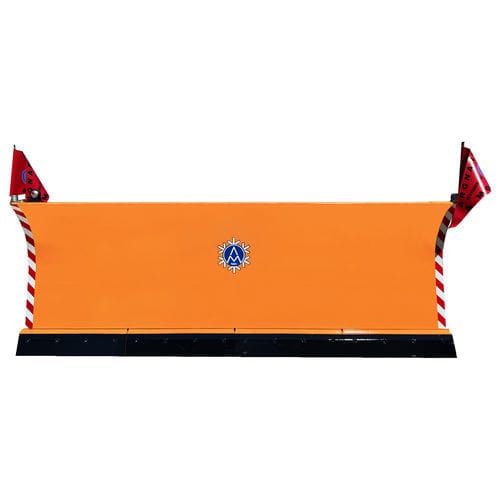 Straight snow plow - 8LMUS series  - A.M. di Argnani & Monti srl - with rubber scraper / with hydraulic adjustment / on 3-point tractor front linkage