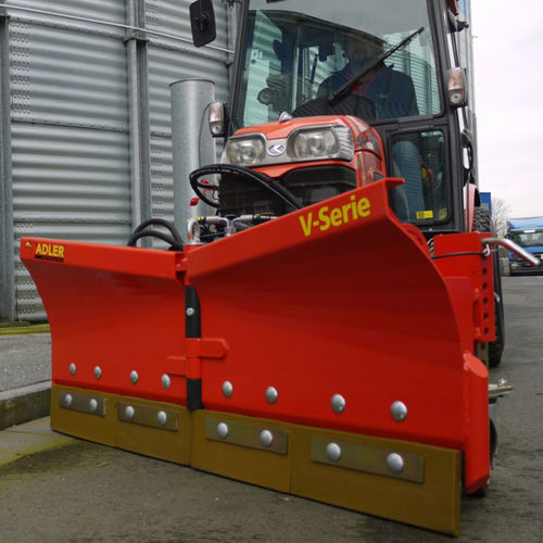 V-shaped snow blade - V series - ADLER Arbeitsmaschinen GmbH & Co. KG - with hydraulic adjustment