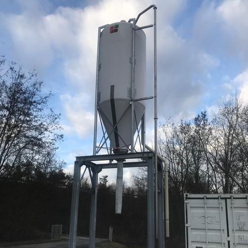 Grain silo - AGRISTRONG - AGRITECH S.R.L. - stainless steel / steel / fiberglass