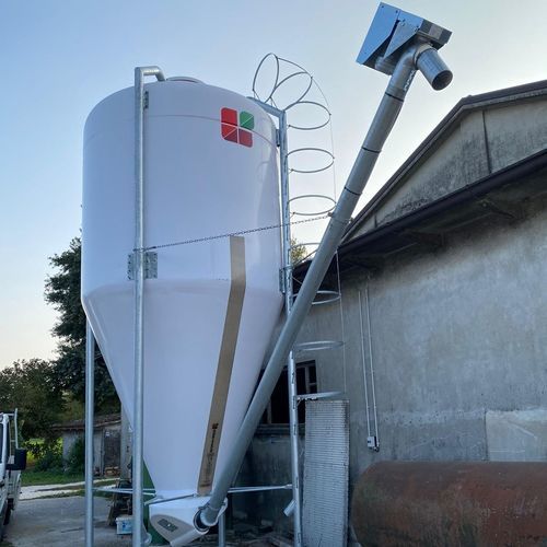 Grain conveyor - CAG - AGRITECH S.R.L. - screw / tubular / inclined