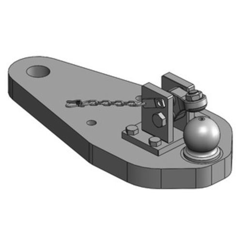 Hitch arm with holes - 00.960.230.0-A02 - SCHARMÜLLER GesmbH & Co. KG - 1-hole