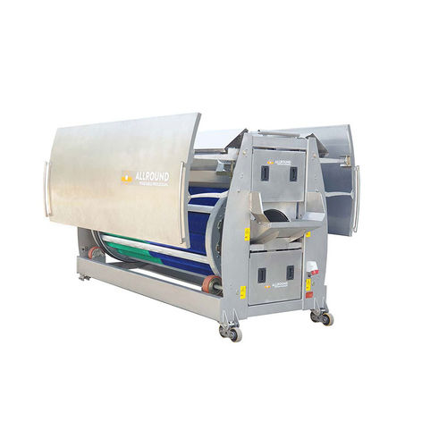 Potato crop cleaning machine - TD 250-12 - Allround Vegetable Processing B.V. - carrot / rotary drum / brush