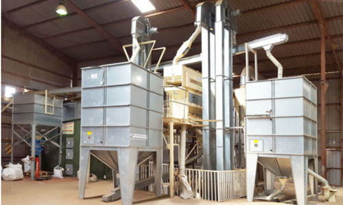 Square silo - Alvan Blanch Development Co. Ltd. - for grain / galvanised steel / modular