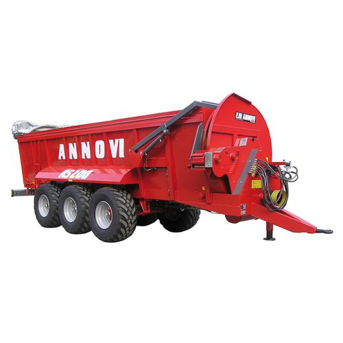 Towed manure spreader - RS 200 - Annovi F.lli di Annovi Marino srl - turbine / 3-axle