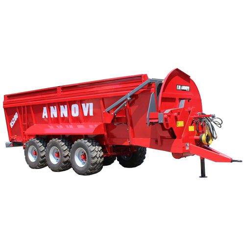 Towed manure spreader - RS 200L - Annovi F.lli di Annovi Marino srl - turbine / 3-axle