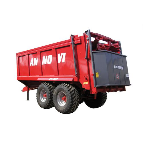 Towed manure spreader - RS 140P - Annovi F.lli di Annovi Marino srl - verticals beaters / tandem