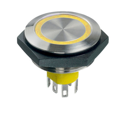 Push-button switch - AV55022000074BK - APEM GmbH - IP67 / IP65 / with LED